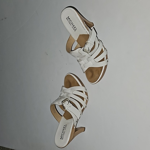 Michael Kors white strappy heel size 6. - Picture 1 of 16